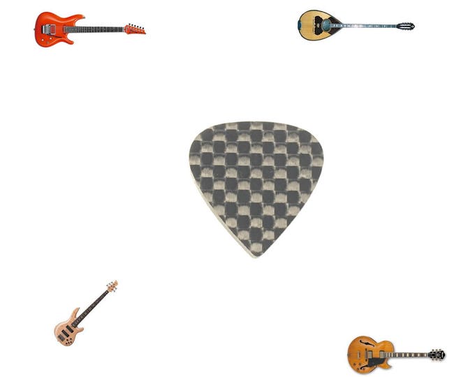 Classic Carbon Fiber Guitar Pick Mediator for Bass Lead Folk Guitar Banjo Mandoline Folk Bouzuki Ukulele Cords Instruments