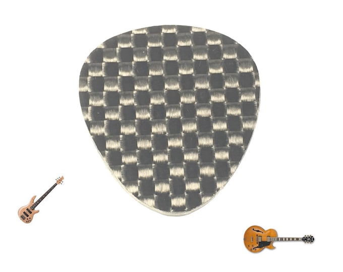 Carbon Fiber Guitar Pick Oval Mediator for Bass Lead Folk Guitar Banjo Mandoline Folk Bouzuki Ukulele Cords Instruments