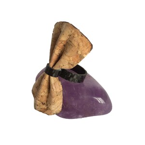 Buterfly Ring Women on Real Carbon Fiber and Cork Jewel Plain Wave and Glossy Finish Sizes Jewels