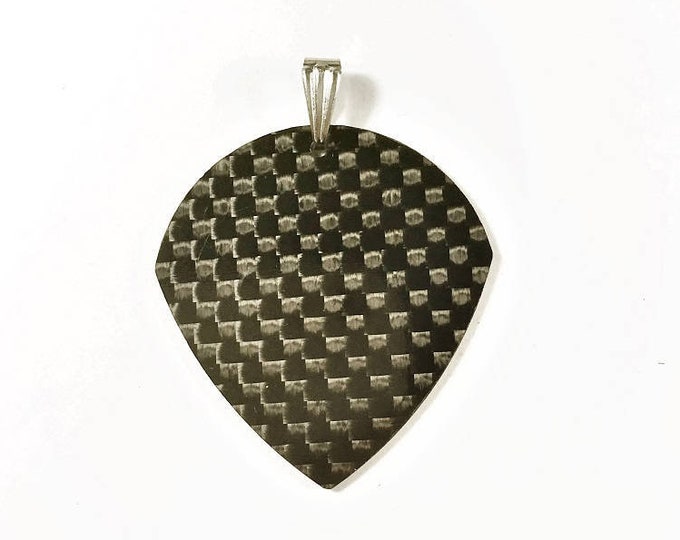 Carbon Fiber Guitar Pick Jewel Pendentif Necklace for Bass Lead Folk Guitar Banjo Mandoline Folk Bouzuki Ukulele + others