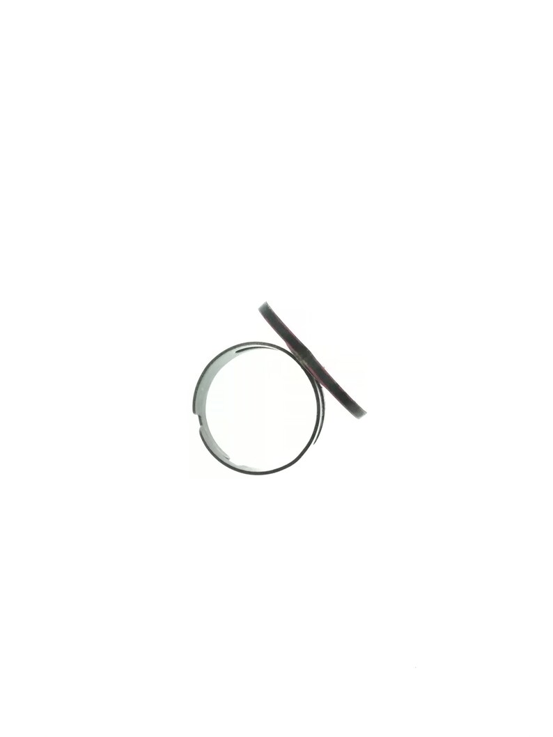 Carbon Fiber and Metal Heart Ring Size Adjustable