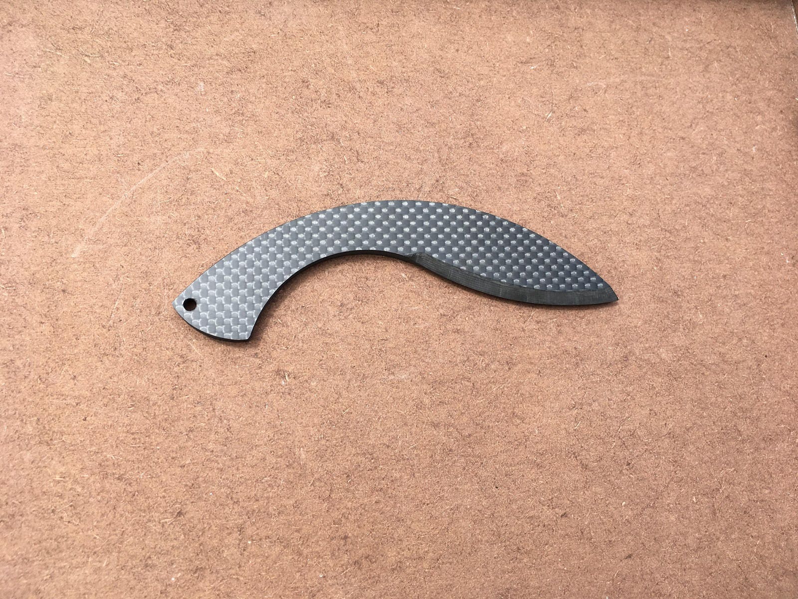 ArcDag Knife Carbon Fiber Knife Glossy Finished Full Carbon Fiber