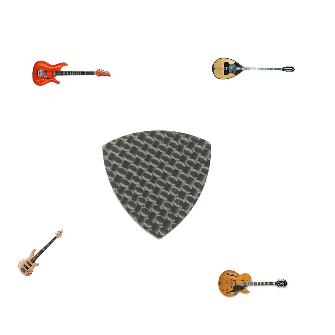 Carbon Fiber Guitar Pick Btrianglemediator for Bass Lead Folk Guitar Banjo Mandoline Bouzuki