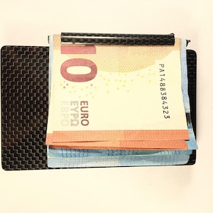 Puro carbono fibra Tube facturas efectivo titular efectivo Clips dinero bonito estilo hombres y mujeres regalo