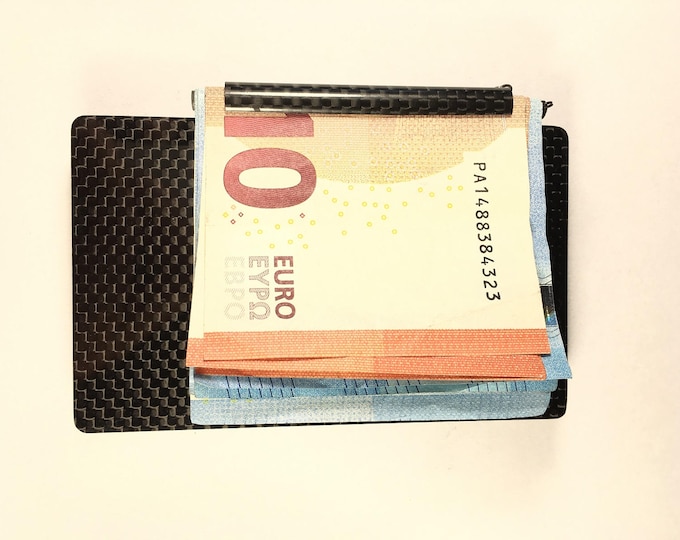 Pure Carbon Fiber Tube Bills Cash Holder Cash Clips Money Nice NEW Style Men and Women Gift