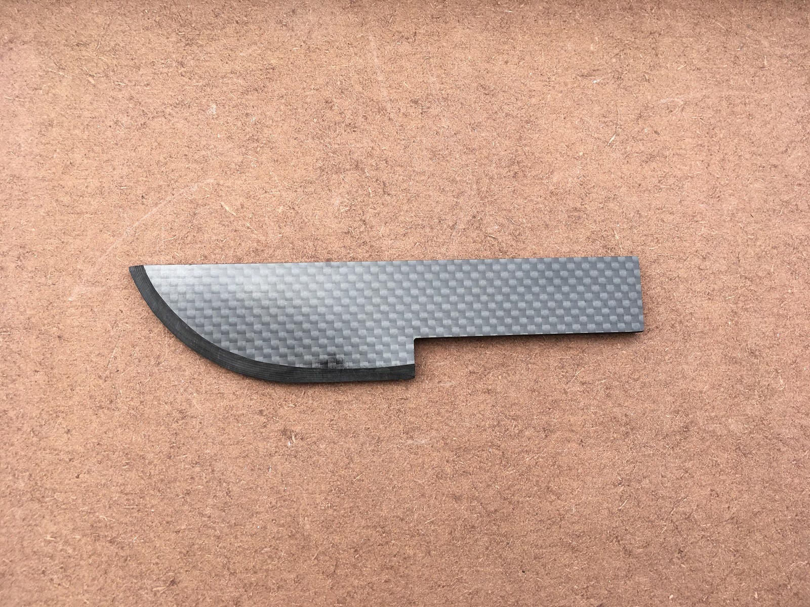 LARGE Knife 100 Carbon Fiber Knife Glossy Finished Full Carbon Fiber