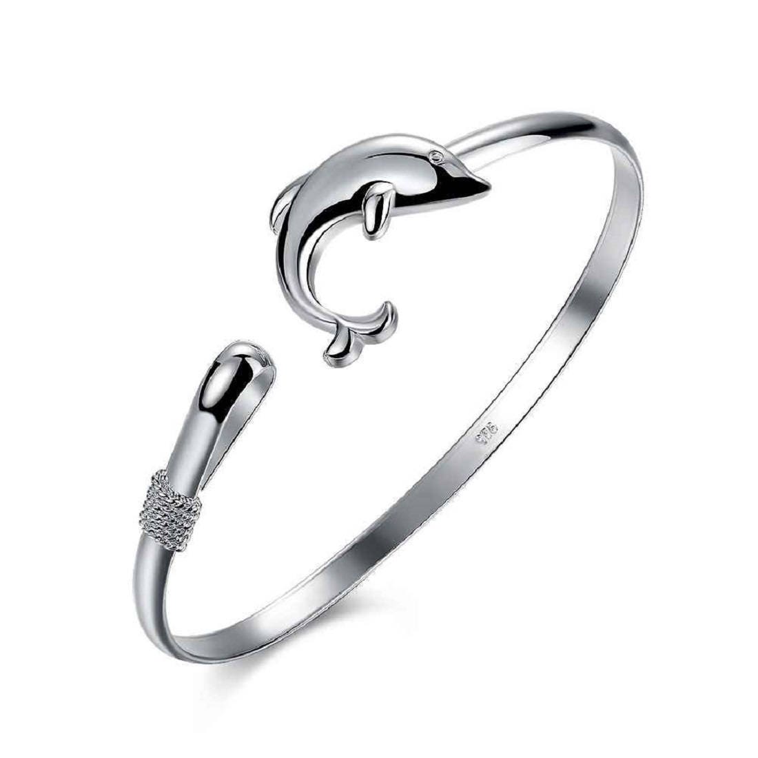Fashion Jewellery Charms Silver Bracelet & Bangle Singlet Dolphin Women ...