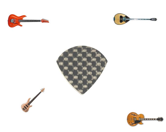 Carbon Fiber Guitar Pick Tear Mediator for Bass Lead Folk Guitar Banjo Mandoline Folk Bouzuki Ukulele Cords Instruments