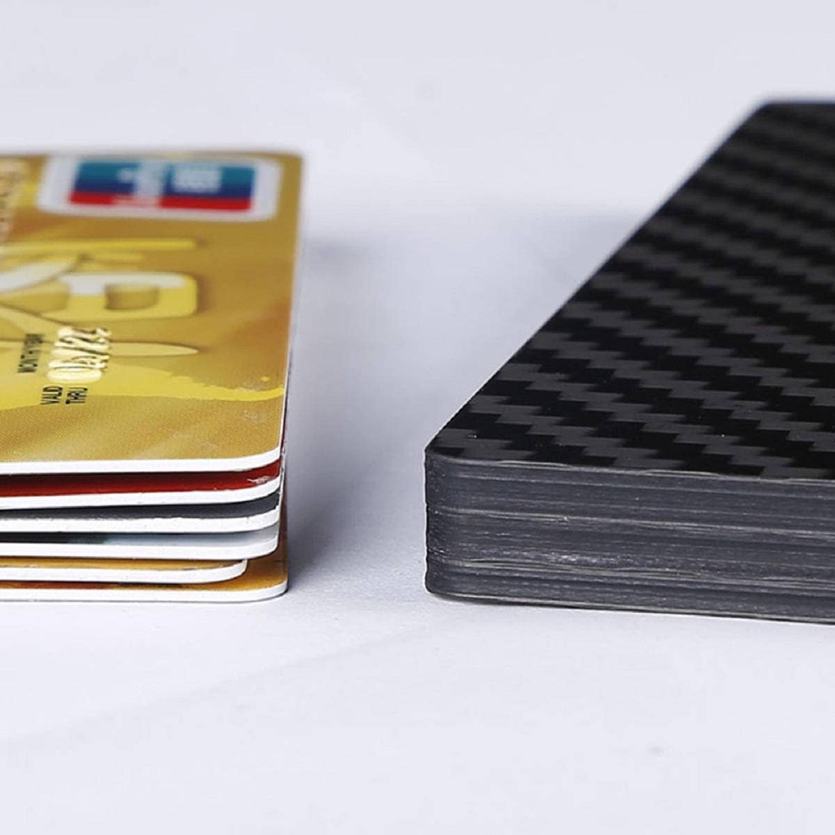 Money Wallet Pure Carbon Fiber Card Holder for Credit Cards ID