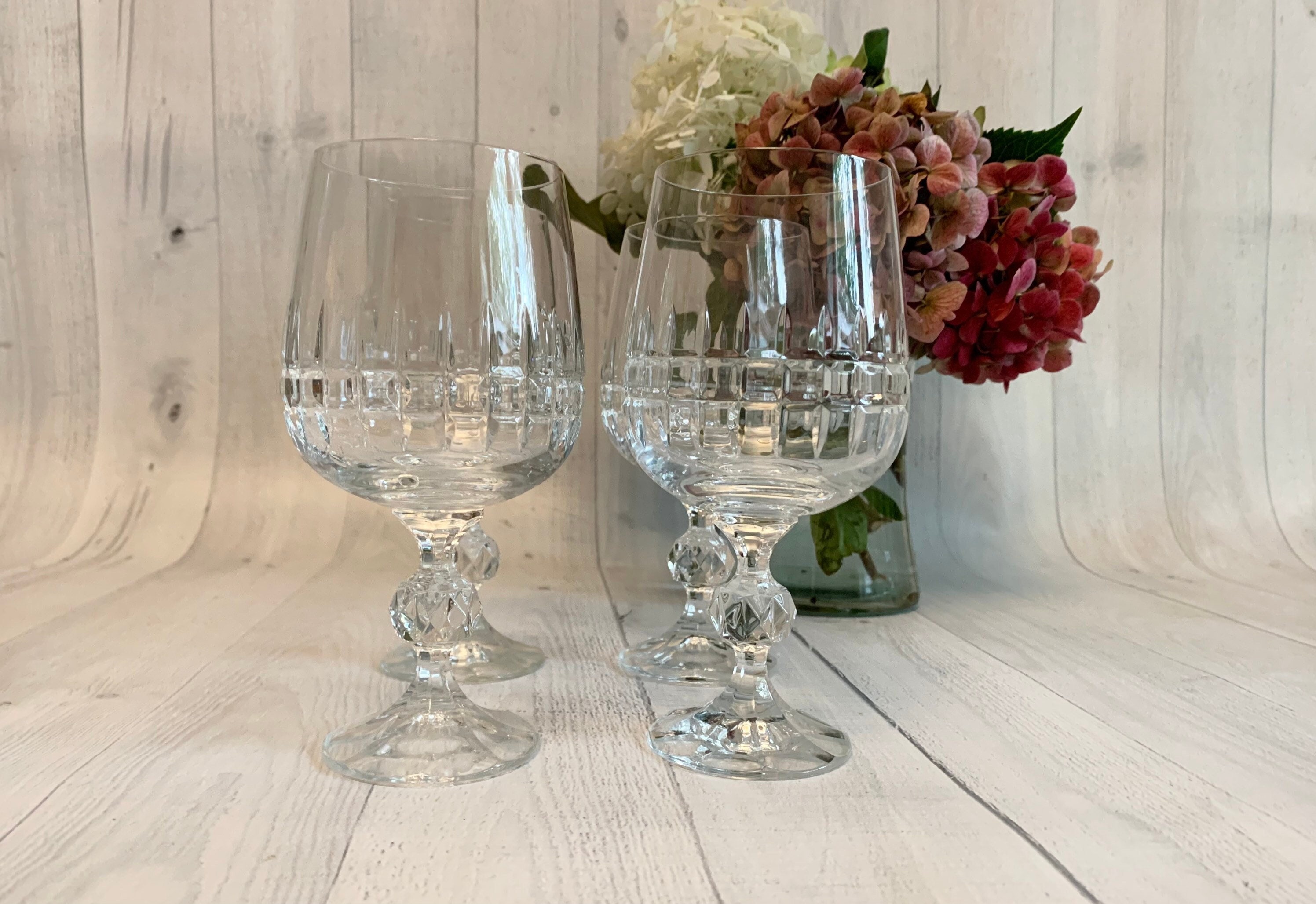 Crystal Wine Glasses Bohemia Crystal Goblets Bohemia Etsy