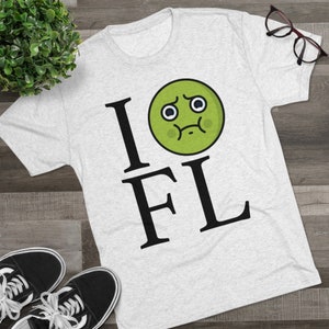 FLORIDA IS GROSS - Unisex Tri-Blend Crew Tee // Florida Vacation Shirt / Summer Trip Shirts / Funny Shirts / Sarcasm Shirt