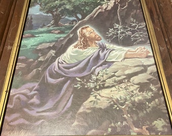 Warner Sallman Jesus in Gethsamane