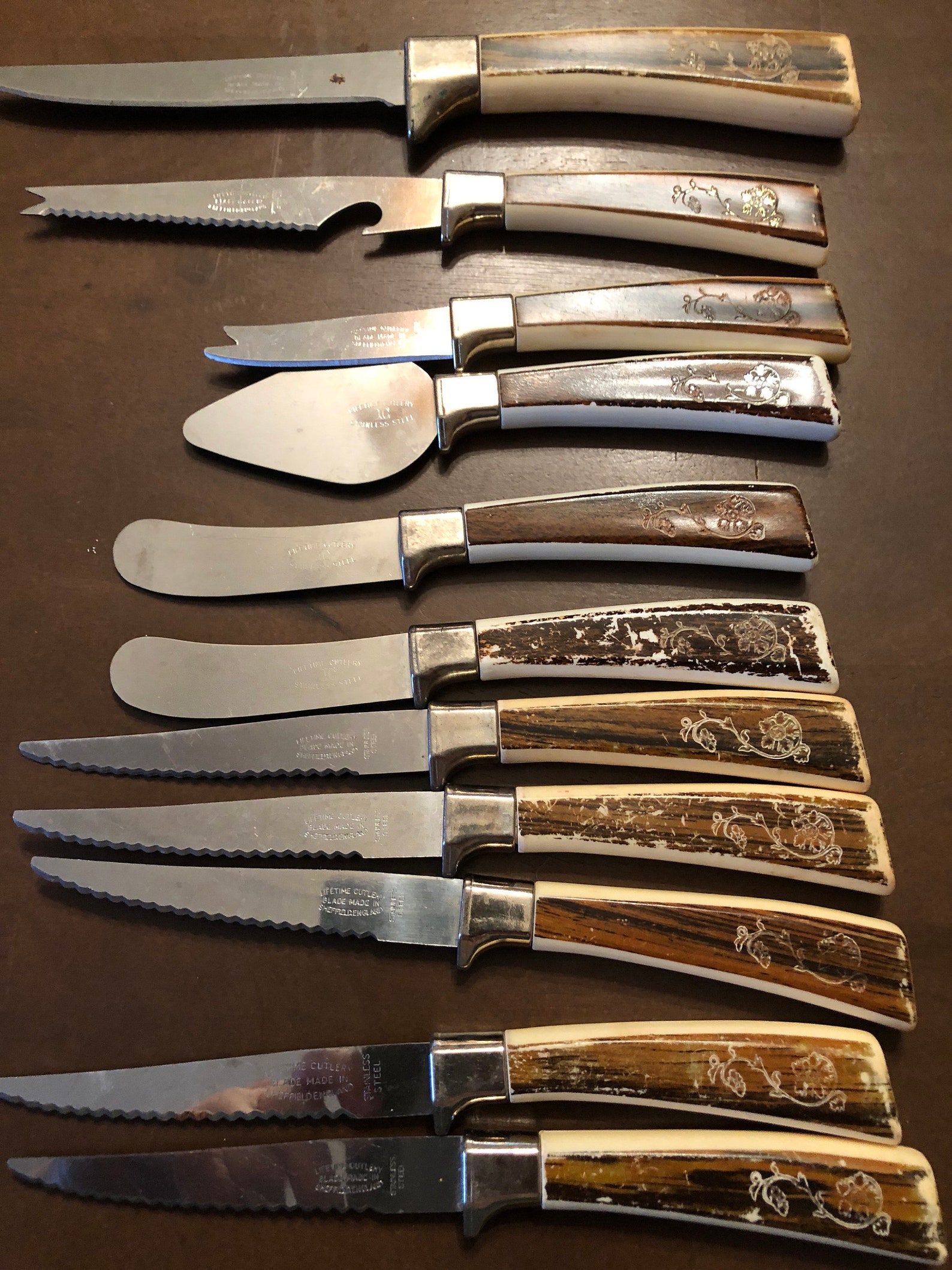 11 Pieces Sheffield England Lifetime Cutlery Etsy