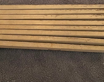 Vintage Wooden Wall Mounted 8 arm drying rack