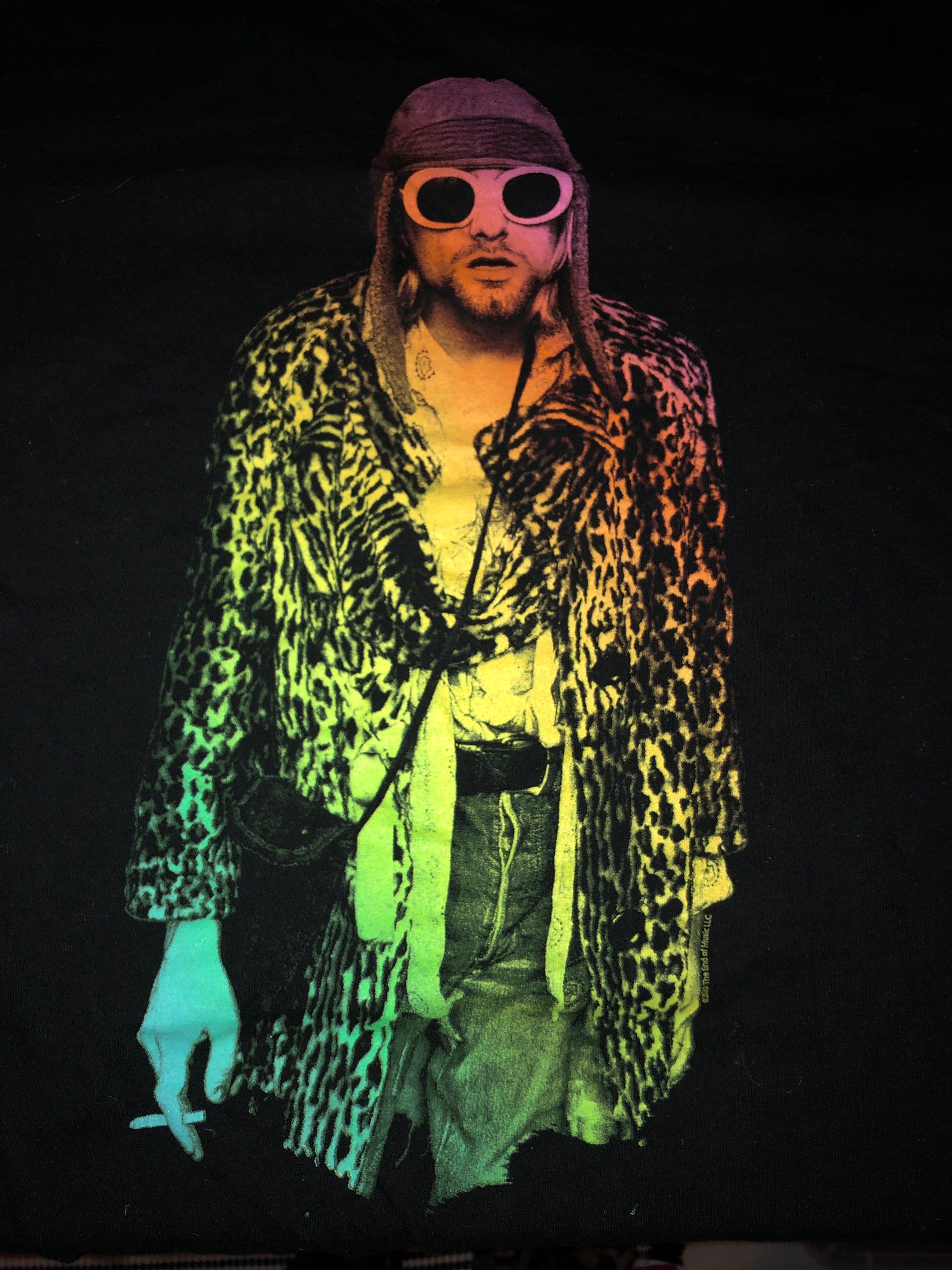Kurt Cobain Black Graphic T Shirt Medium - Etsy