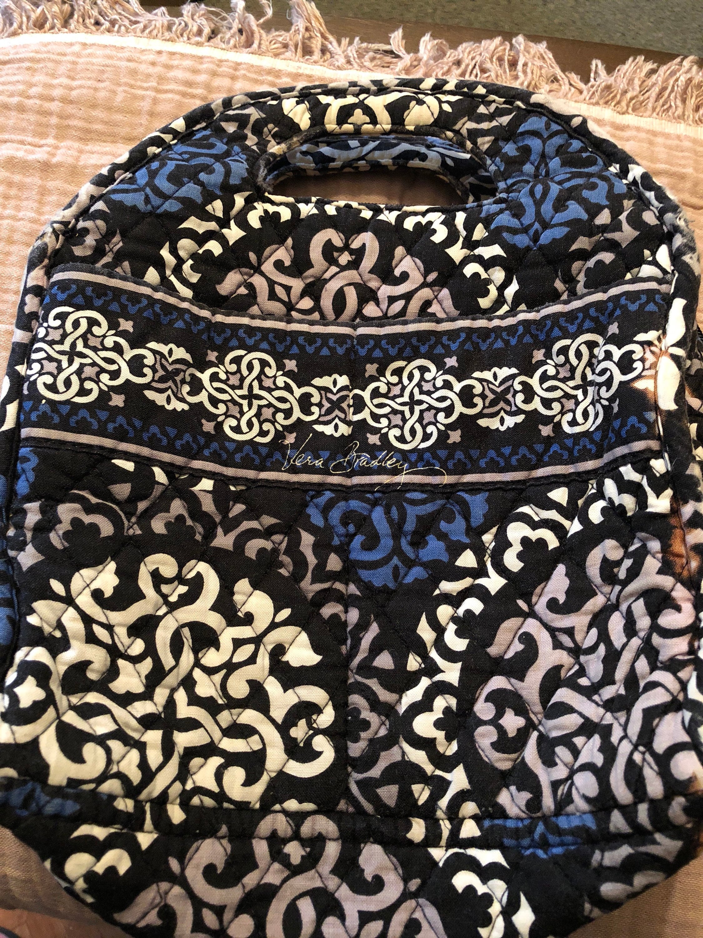 NEW Vera Bradley Canterberry Cobalt Set Backpack Tote Card Case Retired Gift HTF Vera Bradley Canterberry Cobalt - Etsy main image 4