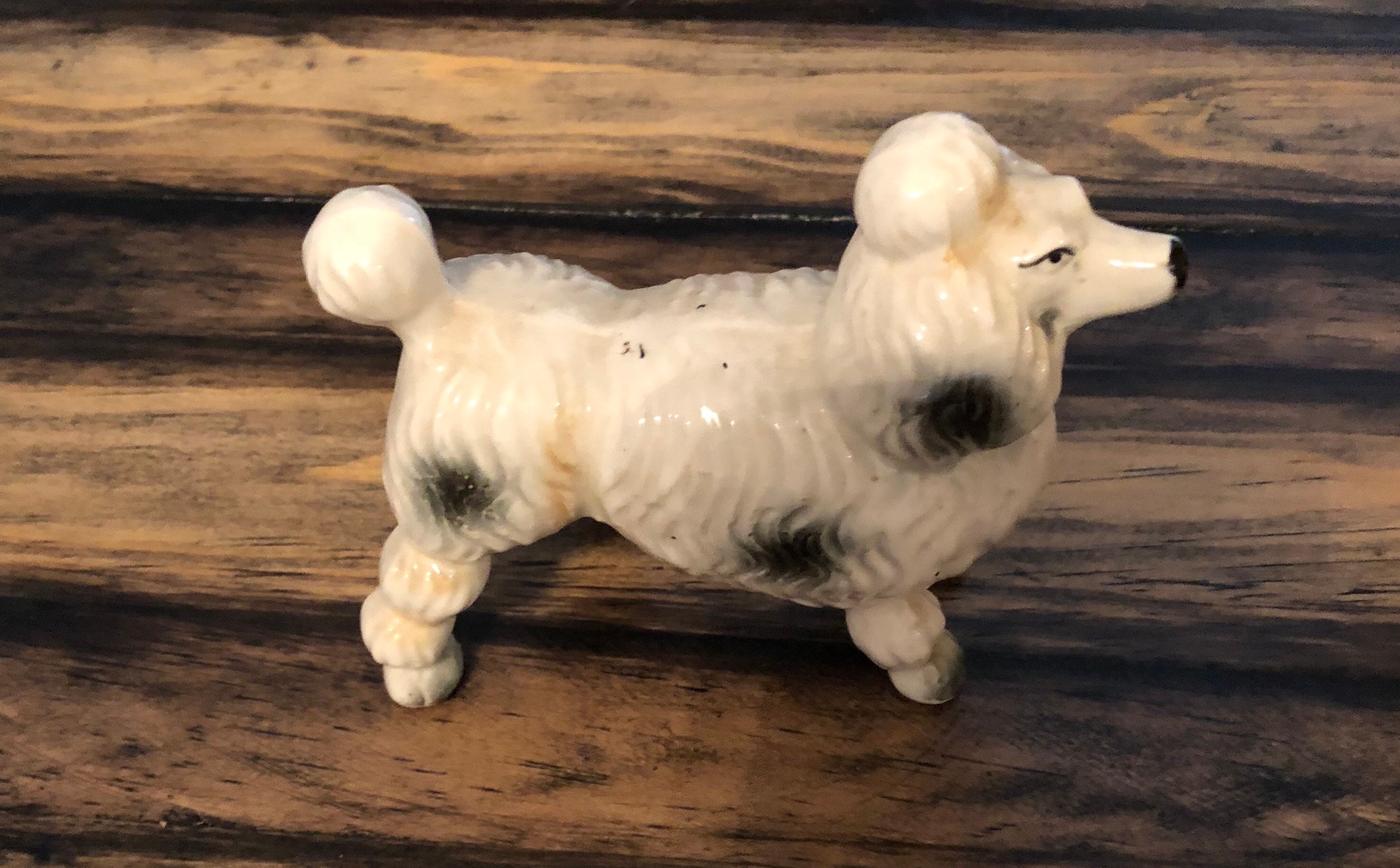 Porcelain Poodle Figurine Etsy