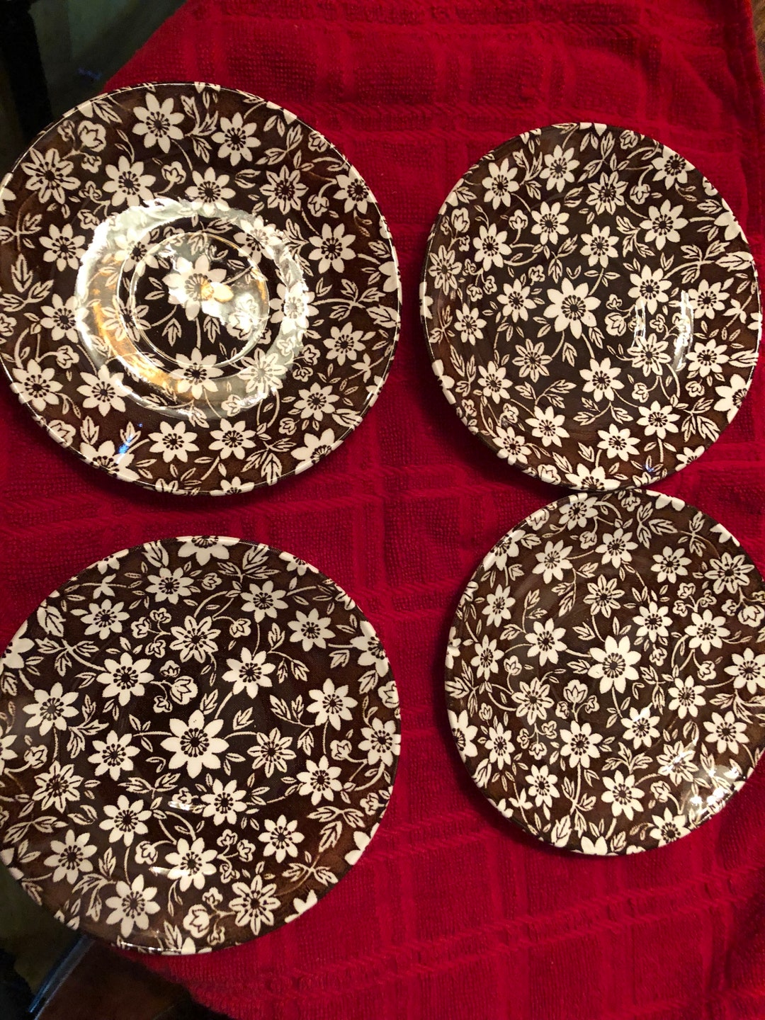 PAIRE D'ASSIETTES FEUILLES de café Lunéville EUR 10,00 - FR