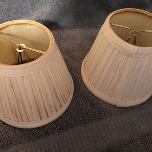 6 small mini lamp shades