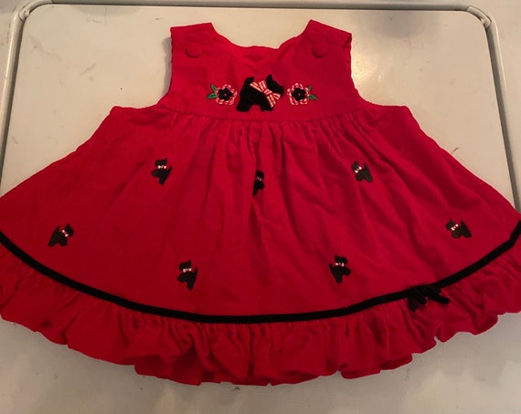 thumbnail image 2 of UPC 643597076401 - Nannette Girls Scottie Dog 2 PC Dress Set Corduroy Jumper & Long Sleeve Shirt 2 of 12