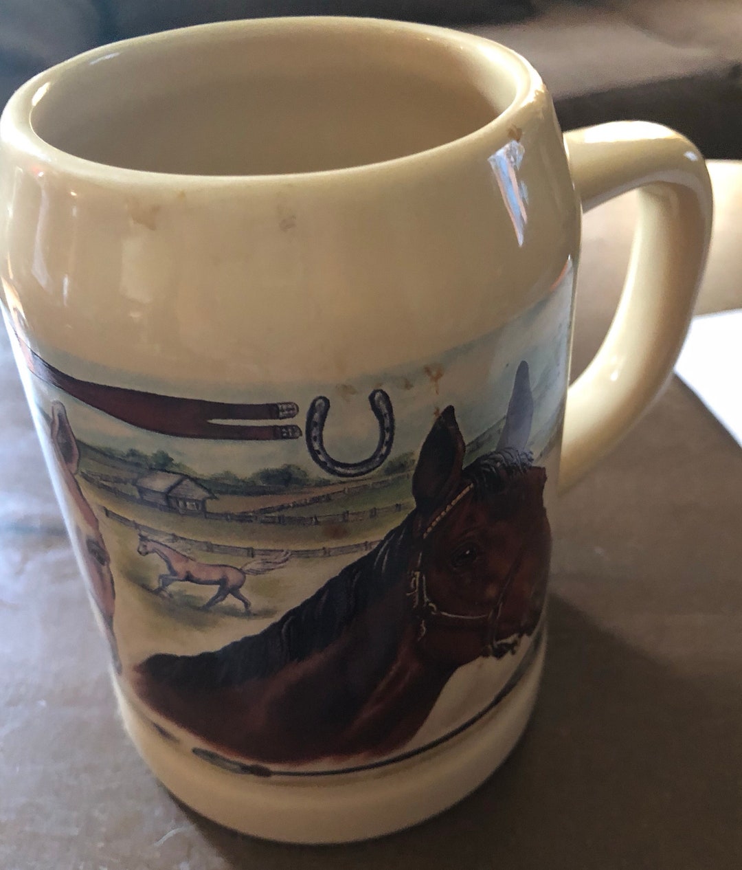 Tasse HERMÈS Chevaux Lacture – Vaisselle De Luxe Cheval – Édition Rare – Neuf