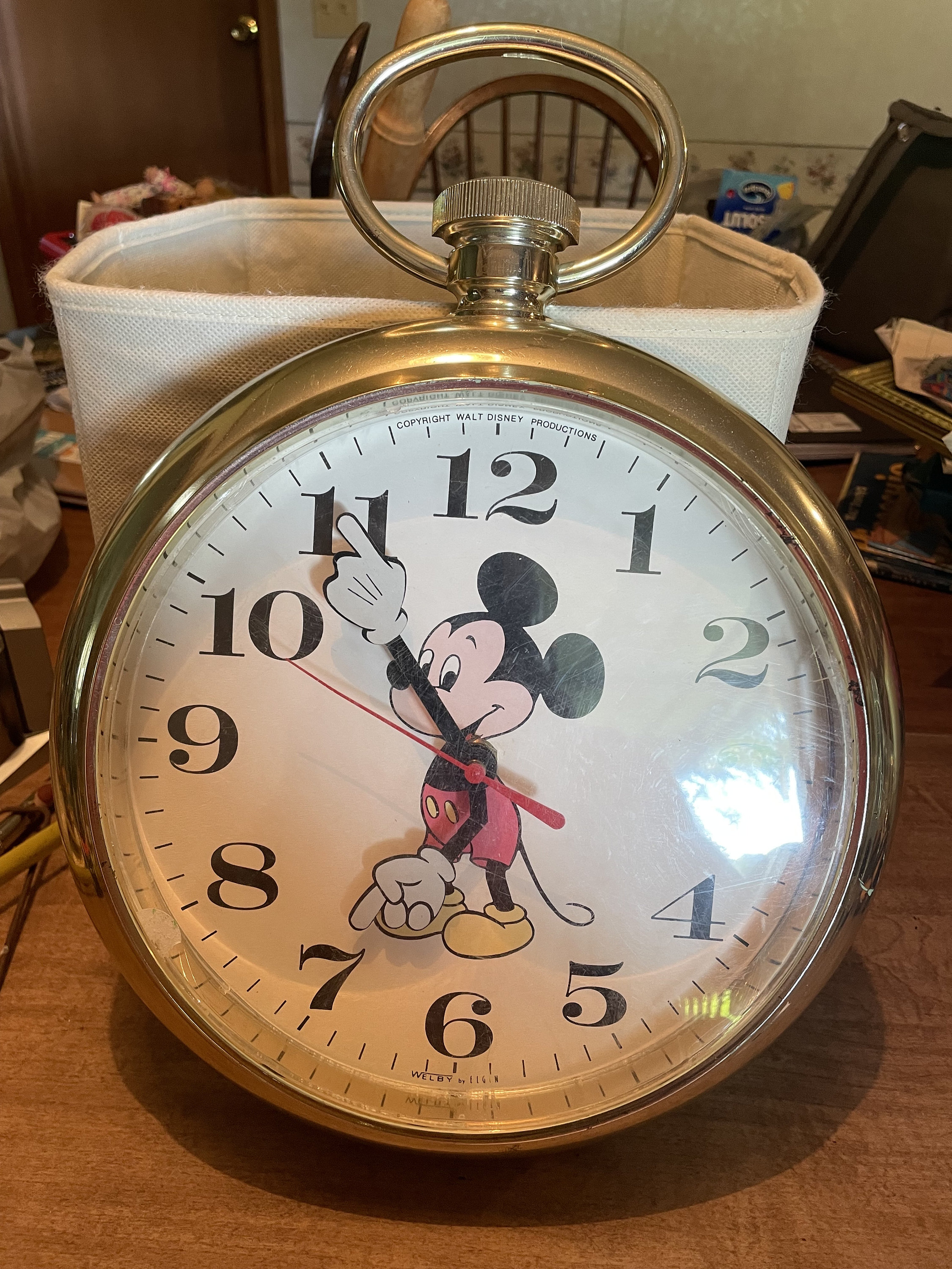 Walt Disney Mickey Mouse Welby Elgin Wall Clock - Etsy Walt Disney Mickey Mouse Welby Elgin Wall Clock - Etsy