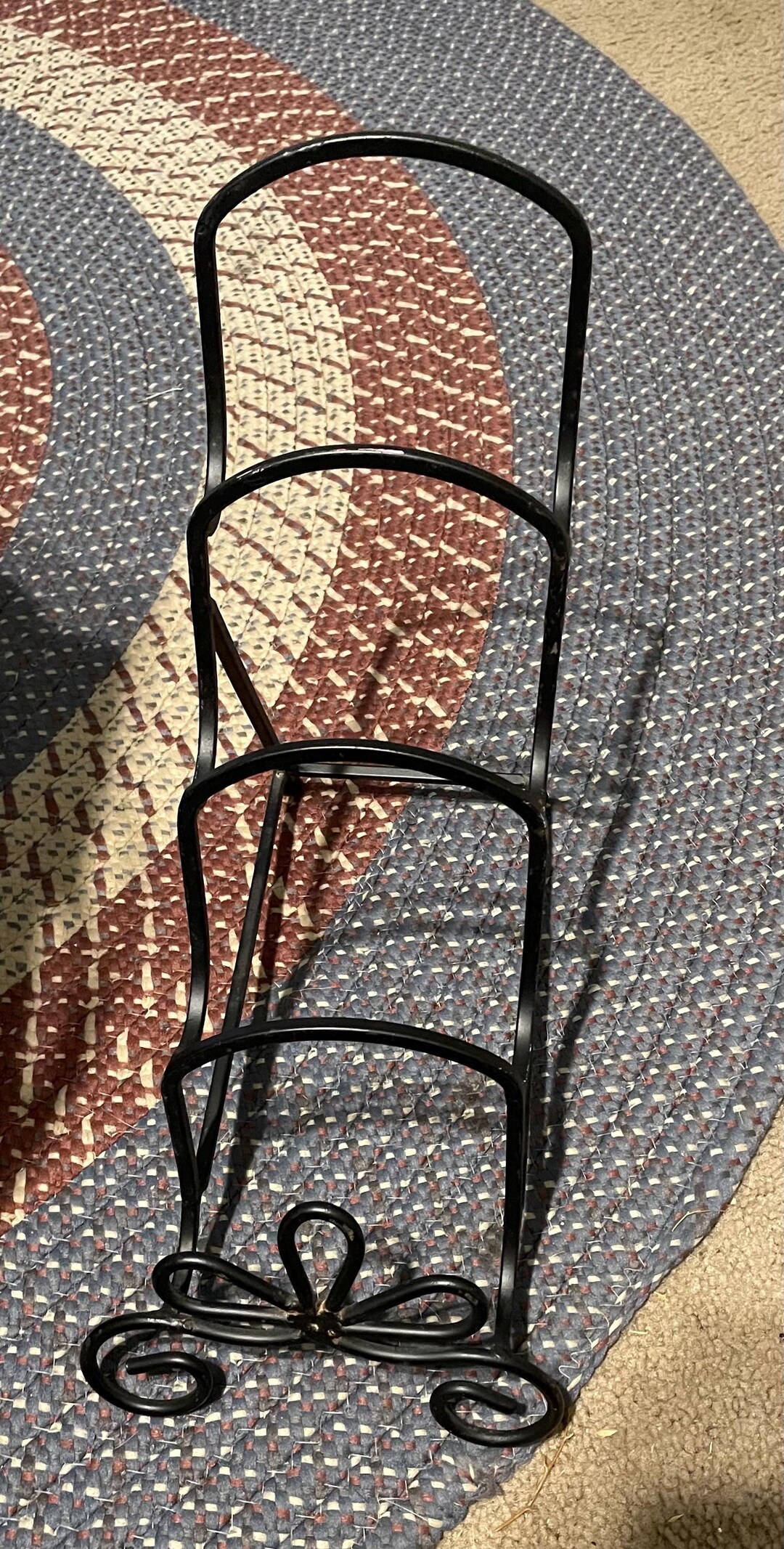 Black Metal 4 Plate Rack - Etsy