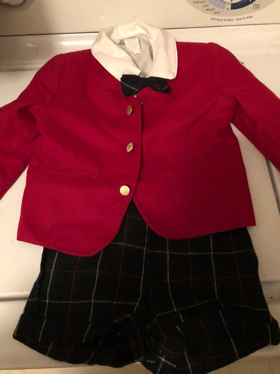 Boys Size 24 month Jacket Shirt Pants and bow tie - image 1
