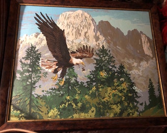 Eagle Painting wooden frame