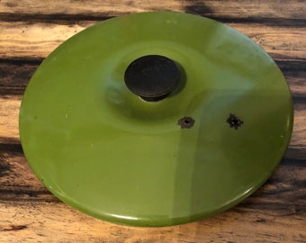 Green Enamel Lid