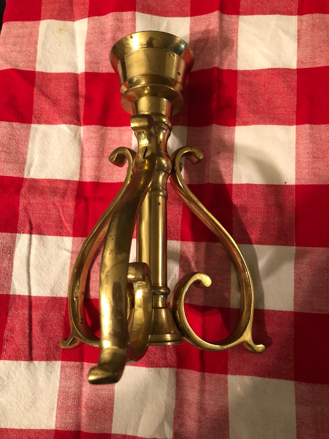 Brass Candlestick Holder Etsy