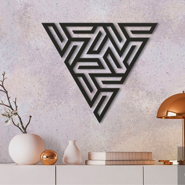 Triangle Maze Design Files: Optimized for Cricut, Xtool, Lightburn & More | Perfect for Home Decor
