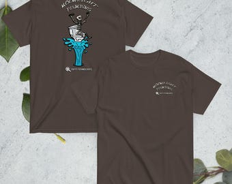 Funny Plumber T-Shirt: Moonlight Plumbing Co. - Gift for Tradesman