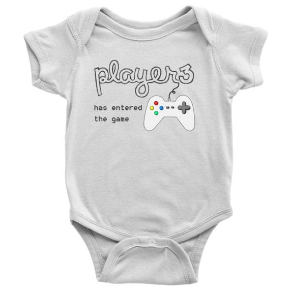 Player 3 has entered the game baby onesie