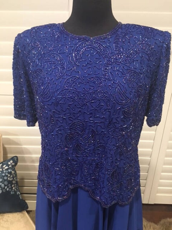 Cobalt Blue Mother of the Bride Dress