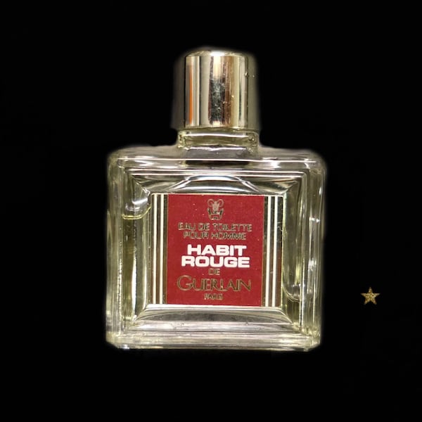 Miniature de parfum HABIT ROUGE de GUERLAIN Eau de Toilette pour homme