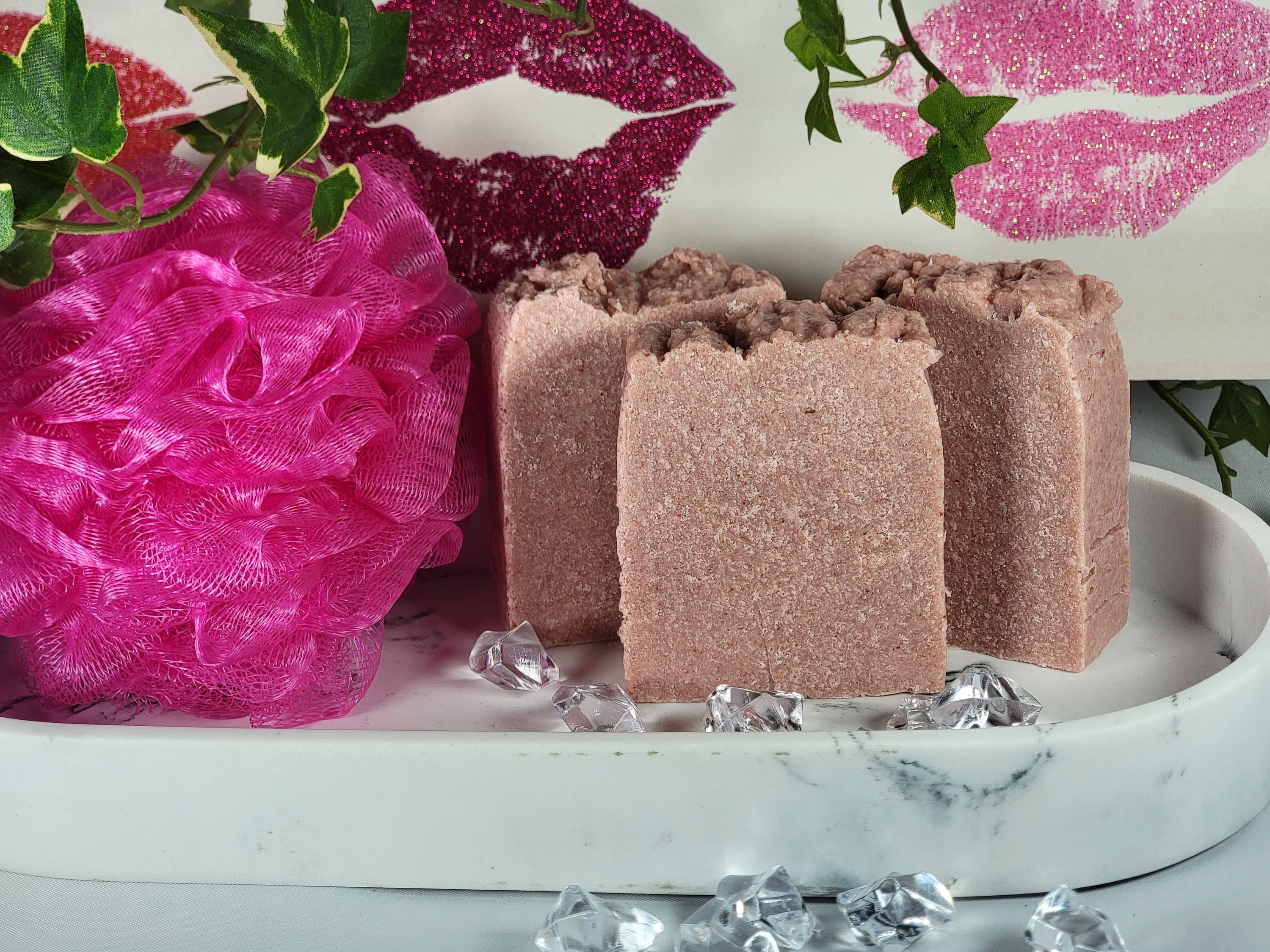 Himalayan Pink Sea Salt Soap - Etsy