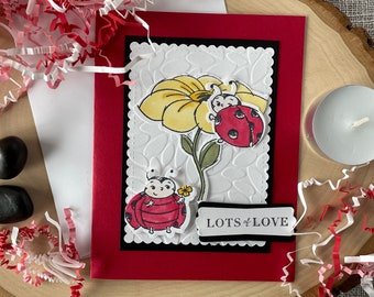 Ladybug Card Kit, Valentine Card Kit, DIY Anniversary Cards, Ladybug Birthday Card Kit, DIY Ladybug Cards, Lovebug Cards, Stampin' UP Cards