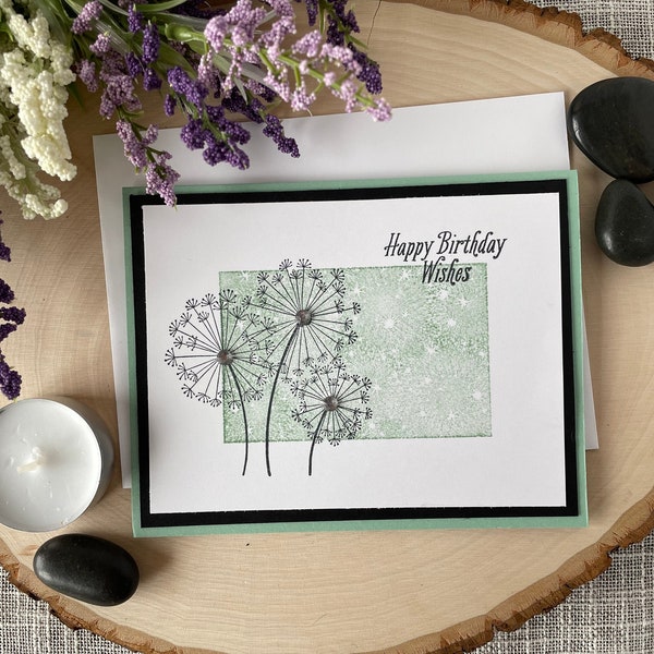 Handmade Dandelion Birthday Card, Birthday Cards for Mom, Daughter Birthday Cards, Niece Birthday, Granddaughter Birthday, Stampin' UP Cards