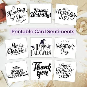 Frasi d'auguri stampabili per biglietti d'auguri, saluti pretagliati, frasi di compleanno, frasi di festa, frasi di scrapbooking, frasi per tutte le occasioni