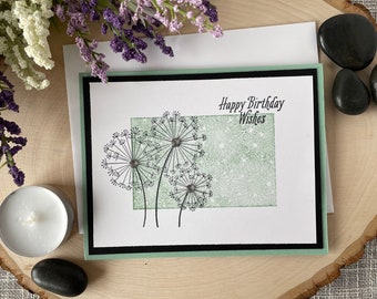 Handmade Dandelion Birthday Card, Birthday Cards for Mom, Daughter Birthday Cards, Niece Birthday, Granddaughter Birthday, Stampin' UP Cards