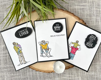 Sentimental Father's Day Card, Masculine Greeting Card