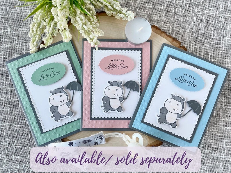 Gender Neutral Baby Shower Card, Panda Baby Shower Card, Unisex Baby Shower Gift, New Parent Gift, Baby Panda Gifts, Stampin' UP Cards image 8