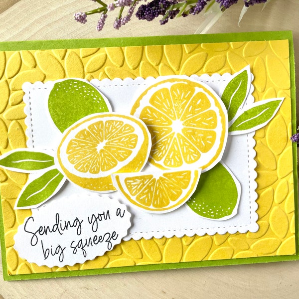 Lemon Lime Card Kit, Summer Card Kit, Summer Birthday Cards, Card Crafting Kit, Make Your Own Cards, DIY Summer Cards, All-Occasion Cards