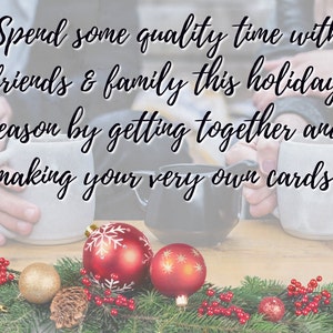Christmas Card Kit, DIY Santa Card Kit, Santa Clause Card Set, Card Crafting Kit, Make Your Own Cards, DIY Christmas Cards, Holiday Card Kit image 7