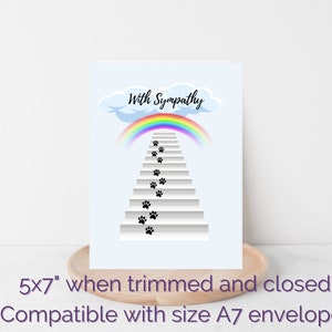 Pet Loss Sympathy Card Printable Sympathy Cards Cards for - Etsy