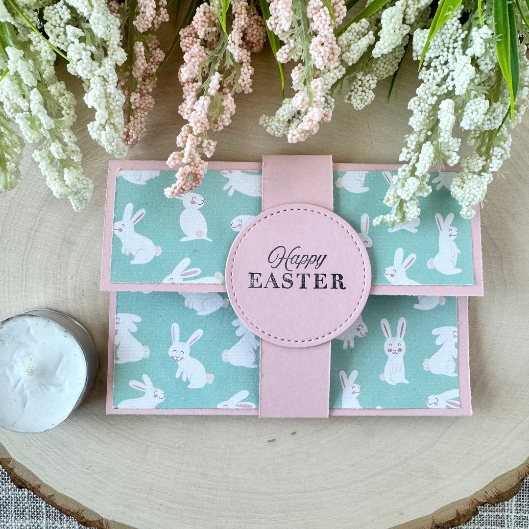 Handmade Easter Bunny Gift Card Holder With Envelope Etsy