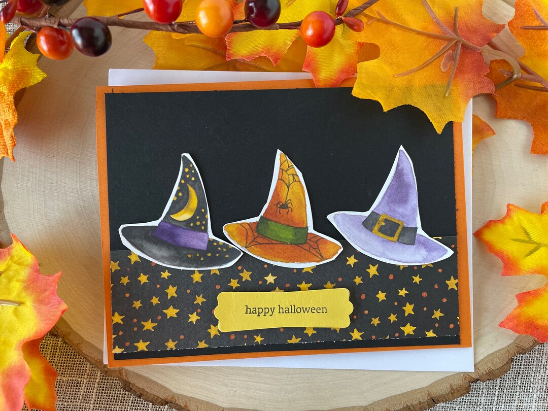 Halloween Card Kit, DIY Halloween Cards, Card Making Kit for Kids
