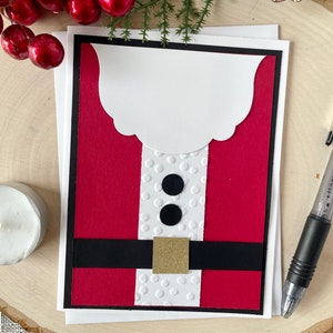 Christmas Card Kit, DIY Santa Card Kit, Santa Clause Card Set, Card Crafting Kit, Make Your Own Cards, DIY Christmas Cards, Holiday Card Kit image 1