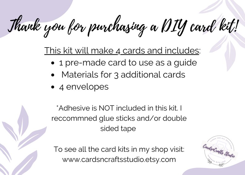 Candy Cane Christmas Card Kit DIY Christmas Cards Card - Etsy